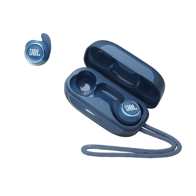 JBL Reflect Mini NC - Blue - Waterproof true wireless Noise Cancelling sport earbuds - Detailshot 7 image number null